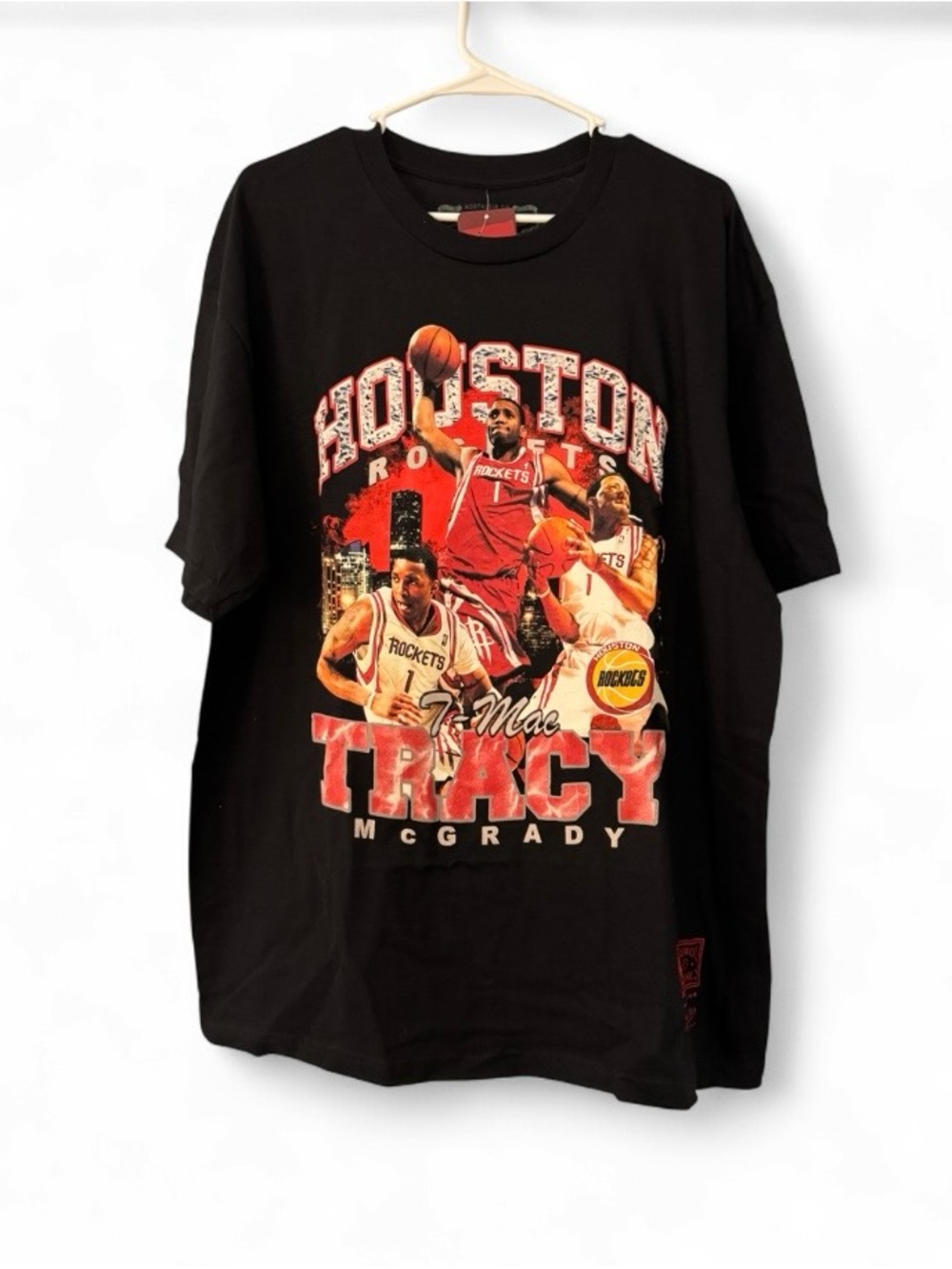 NWT Men's Houston Rockets Tracy McGrady Mitchell & Ness Bling Tee XL $50 MSRP